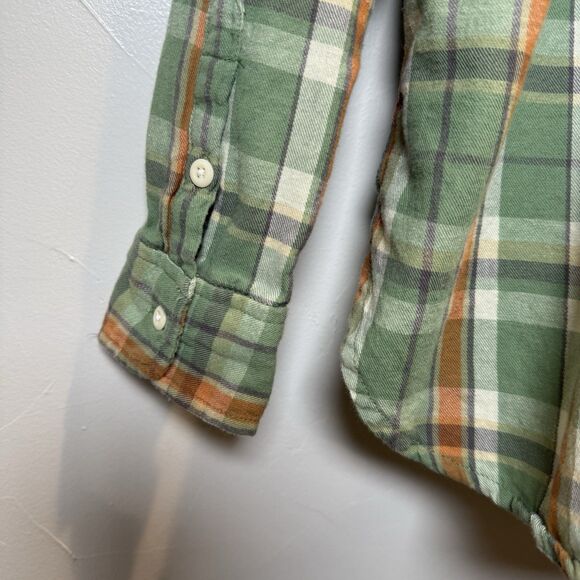 Ralph Lauren Denim & Supply RL Utility Green Plaid Shirt Women's Size Medium - Picture 8 of 11